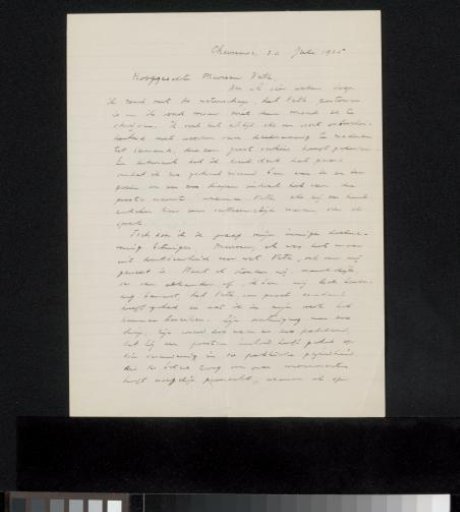 Letter to Anna Dorothea Dirks