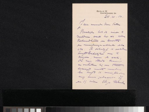 Letter to Jan Veth