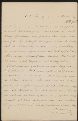 Letter to Jan Veth