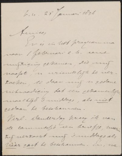 Letter to Jan Veth