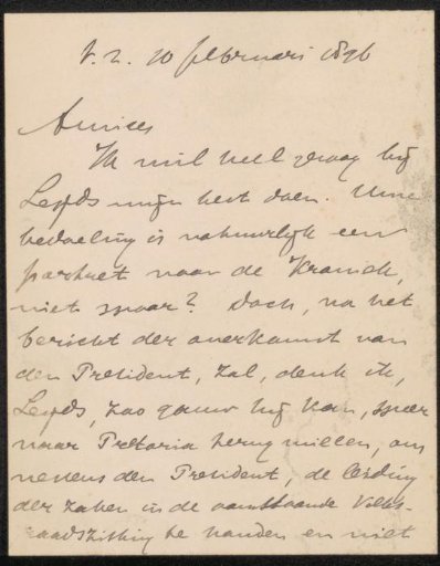 Letter to Jan Veth