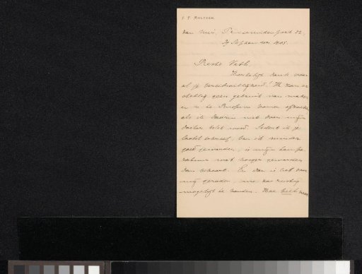 Letter to Jan Veth