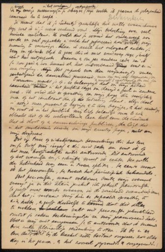 Letter to Antoon Derkinderen