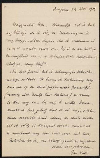 Letter to August Allebé