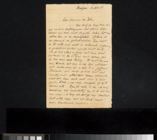 Letter to Neeltje van Eeden-van Warmelo