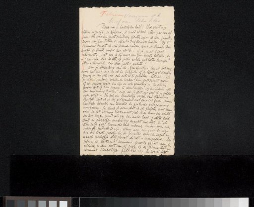Letter to Etha Fles