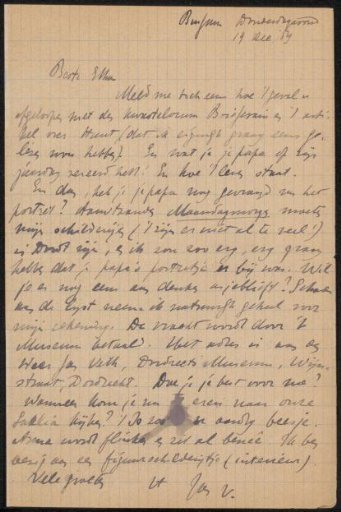 Letter to Etha Fles