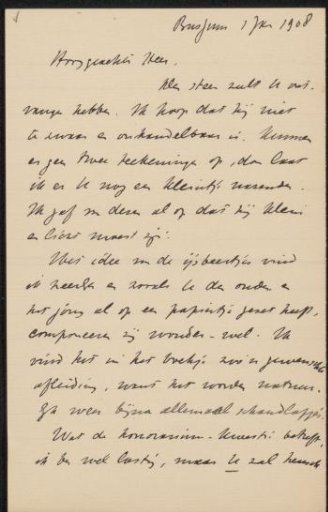 Letter to August Allebé