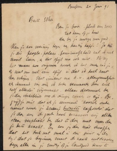 Letter to Etha Fles