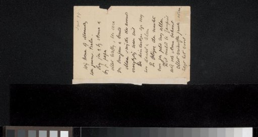 Postcard to Etha Fles