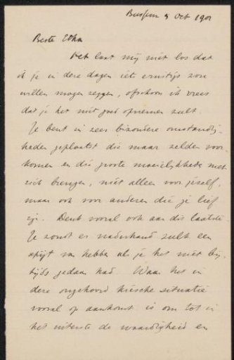 Letter to Etha Fles
