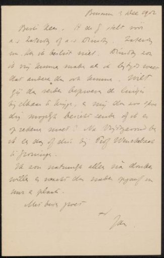 Letter to Cornelis Gerardus 't Hooft