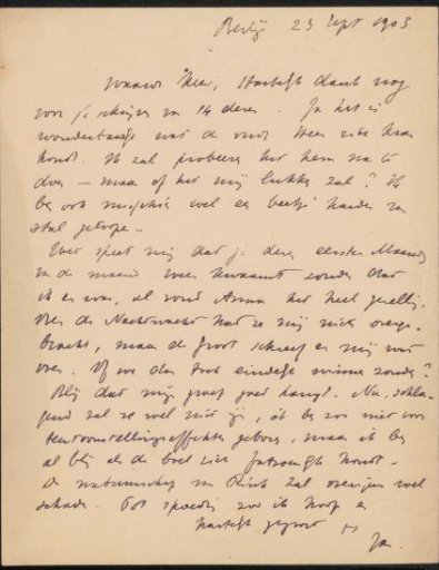 Letter to Cornelis Gerardus 't Hooft