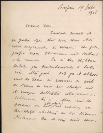 Letter to Cornelis Gerardus 't Hooft
