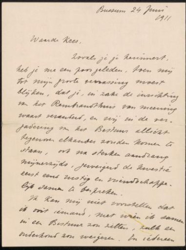 Letter to Cornelis Gerardus 't Hooft