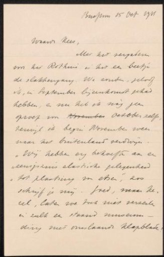 Letter to Cornelis Gerdus 't Hooft