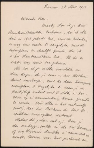 Letter to Cornelis Gerardus 't Hooft