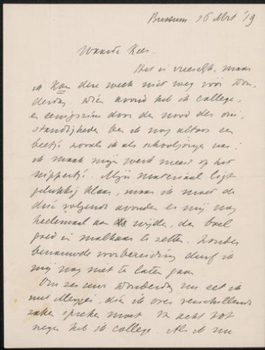 Letter to Cornelis Gerardus 't Hooft