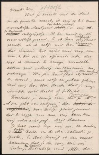 Letter to Cornelis Gerardus 't Hooft
