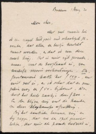 Letter to Isaac Israels