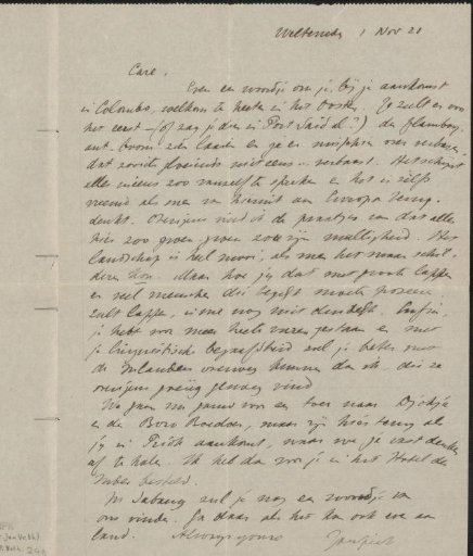 Letter to Isaac Israels