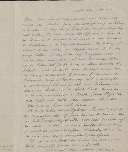 Letter to Isaac Israels