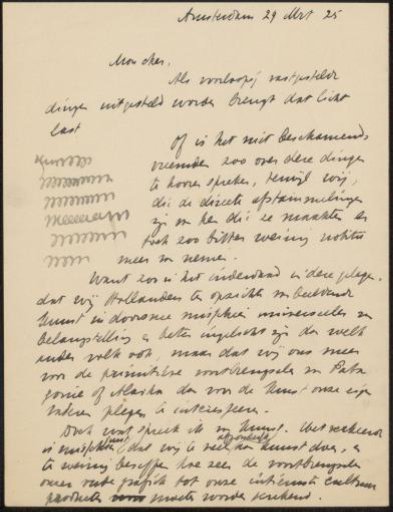 Letter to Isaac Israels