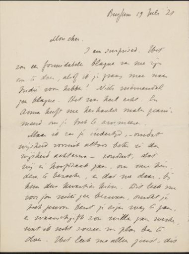 Letter to Isaac Israels