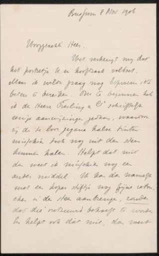 Letter to Diederik Johannes Korteweg