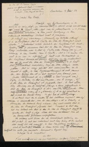 Letter to J.Th. Boelen