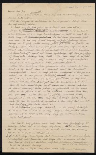 Letter to Jonkheer Jan Six