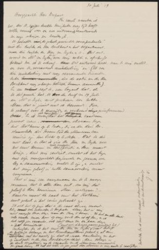 Letter to Mozes Isaac Duparc