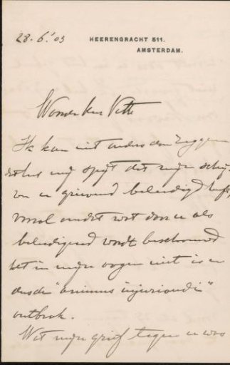 Letter to Jan Veth