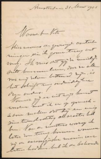 Letter to Jan Veth