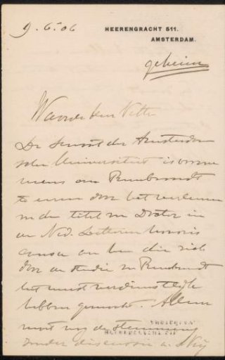 Letter to Jan Veth