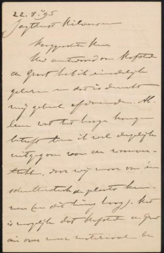 Letter to Jan Veth