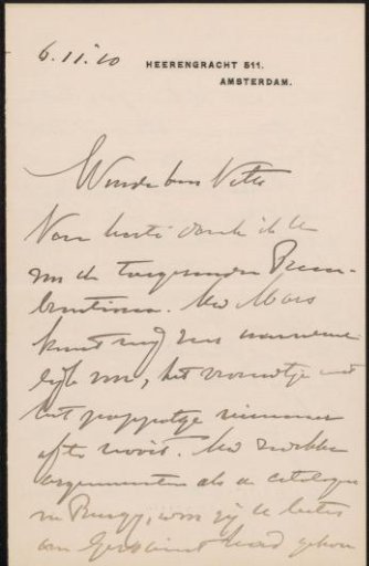 Letter to Jan Veth