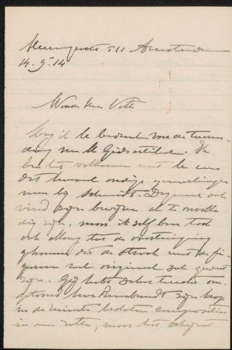 Letter to Jan Veth