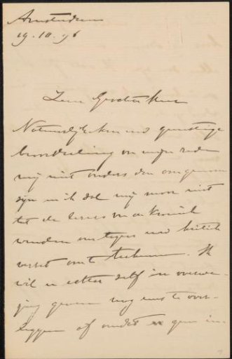 Letter to Jan Veth