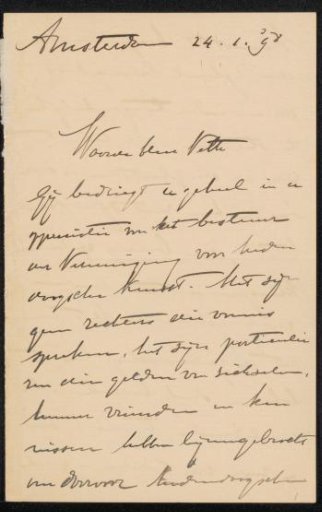 Letter to Jan Veth