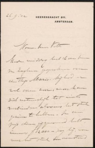 Letter to Jan Veth