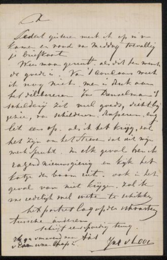 Letter to Jan Veth