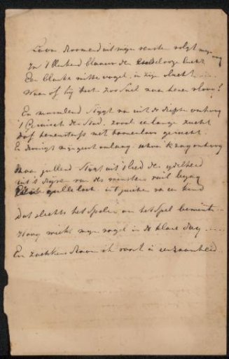Poem from the Jan Veth archive