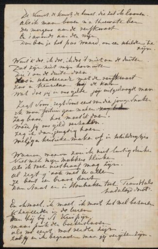 Poem from the Jan Veth archive