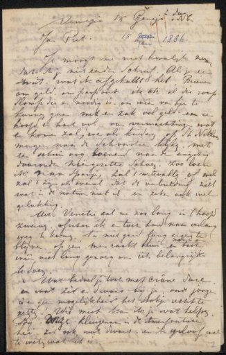 Letter to Jan Veth