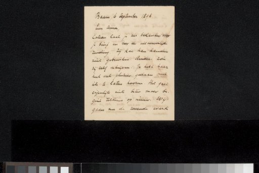Letter to Anna Dorothea Dirks