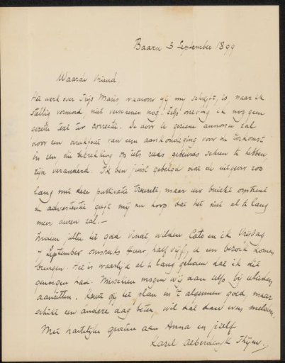 Letter to Jan Veth