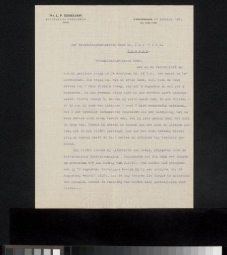 Letter to Jan Veth
