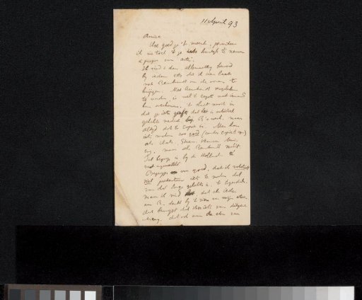 Letter to Jan Veth