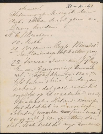 Letter to Jan Veth